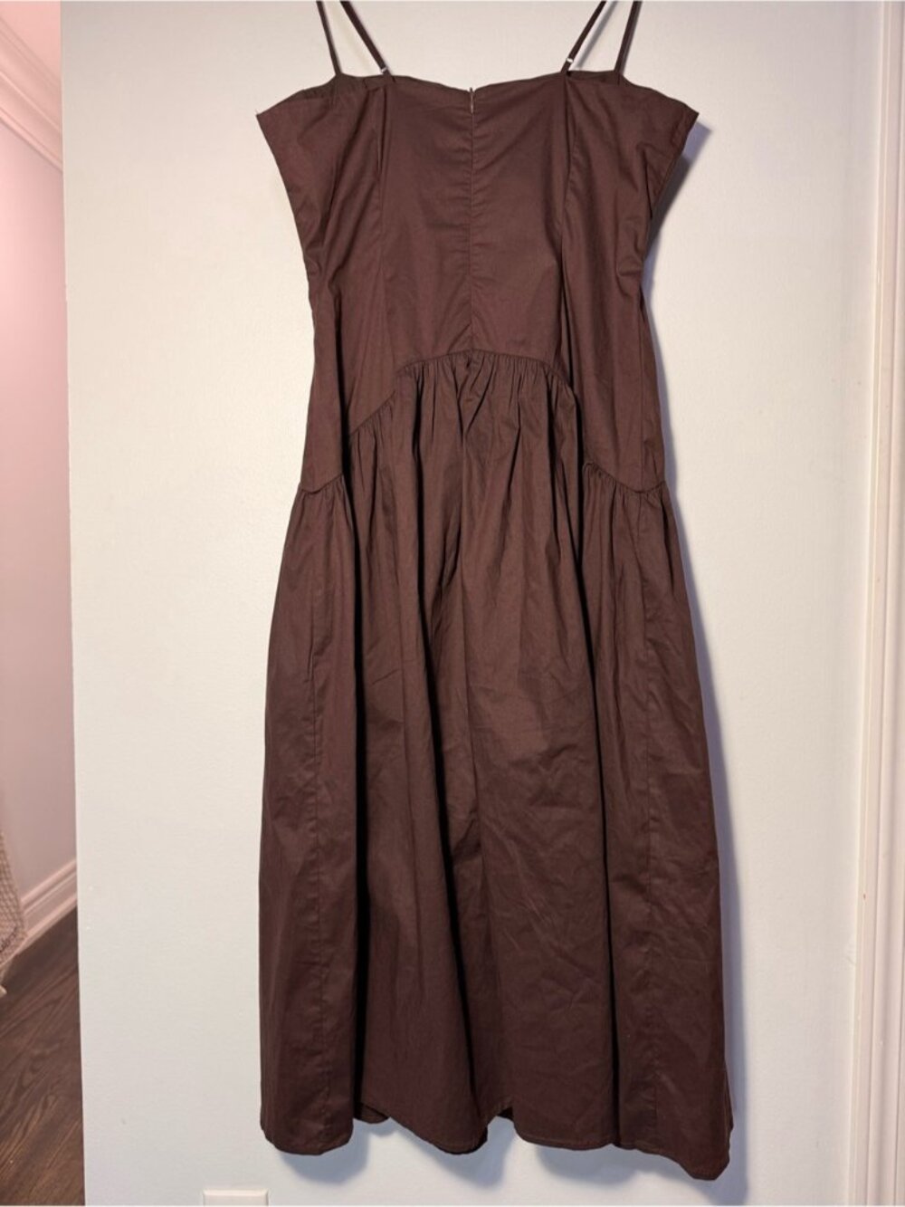 Peppermayo Yvette Corset Midi Dress in Chocolate size 8 - Picture 9 of 11